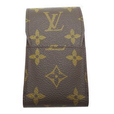 Louis Vuitton Etui Cigarette Bag Accessories Monogram Ebene Brown